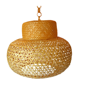 Two Part Round Hanging Lampshade